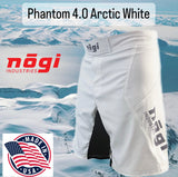 ノーギ ファイト ショーツ アークティックホワイト＆グレー Nogi Industries Phantom 4.0 Fight Shorts